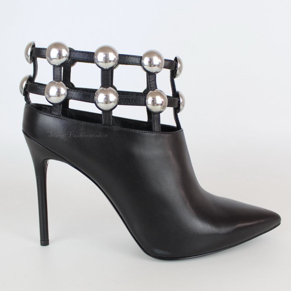 NEW ALEXANDER WANG Tina Studs Leather Boots - Picture 5 of 16